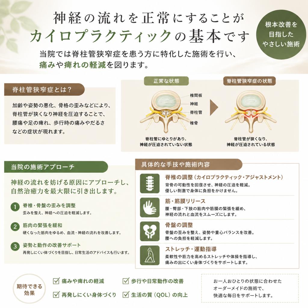 カイロプラクティックによるアプローチ