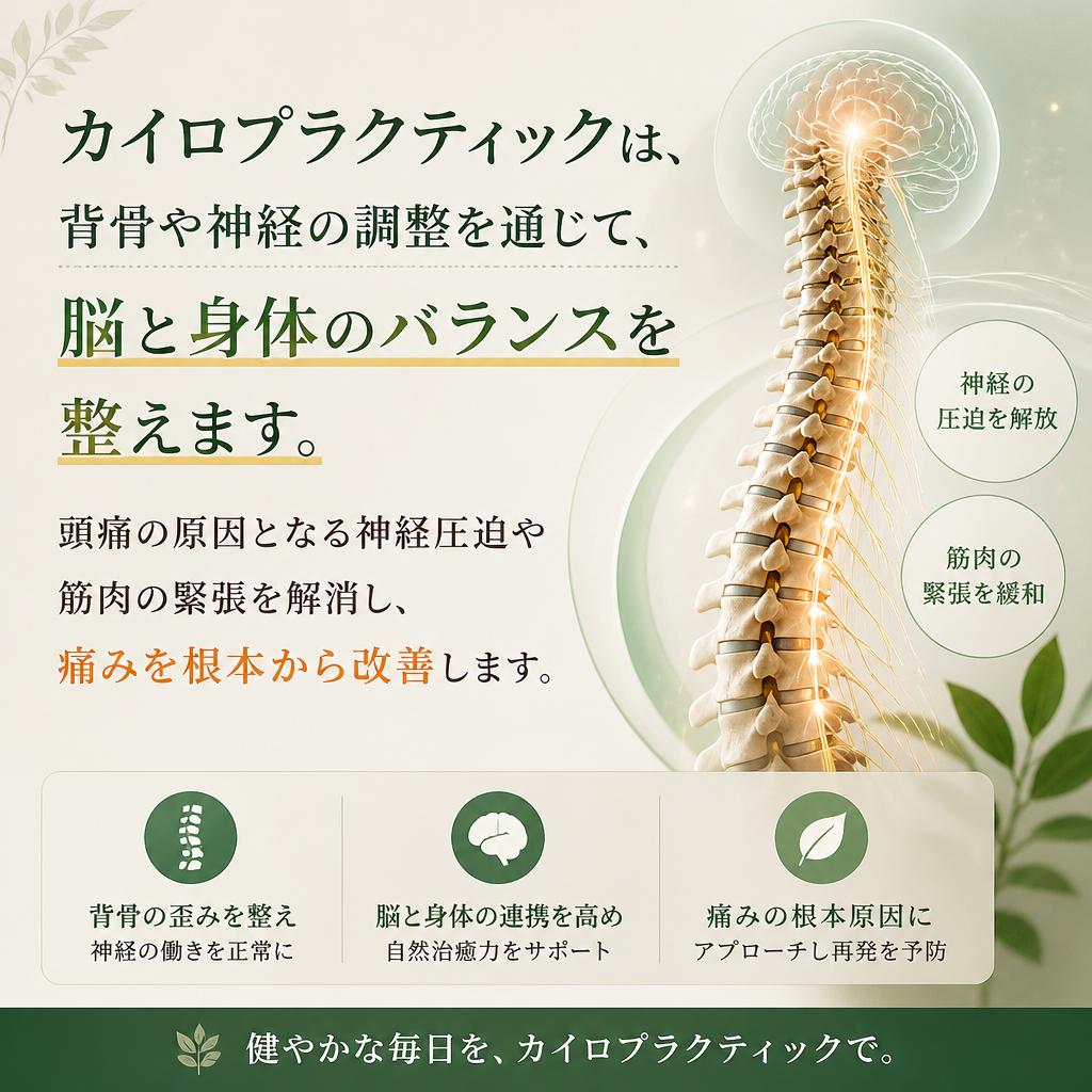 なぜカイロプラクティックが有効なのか