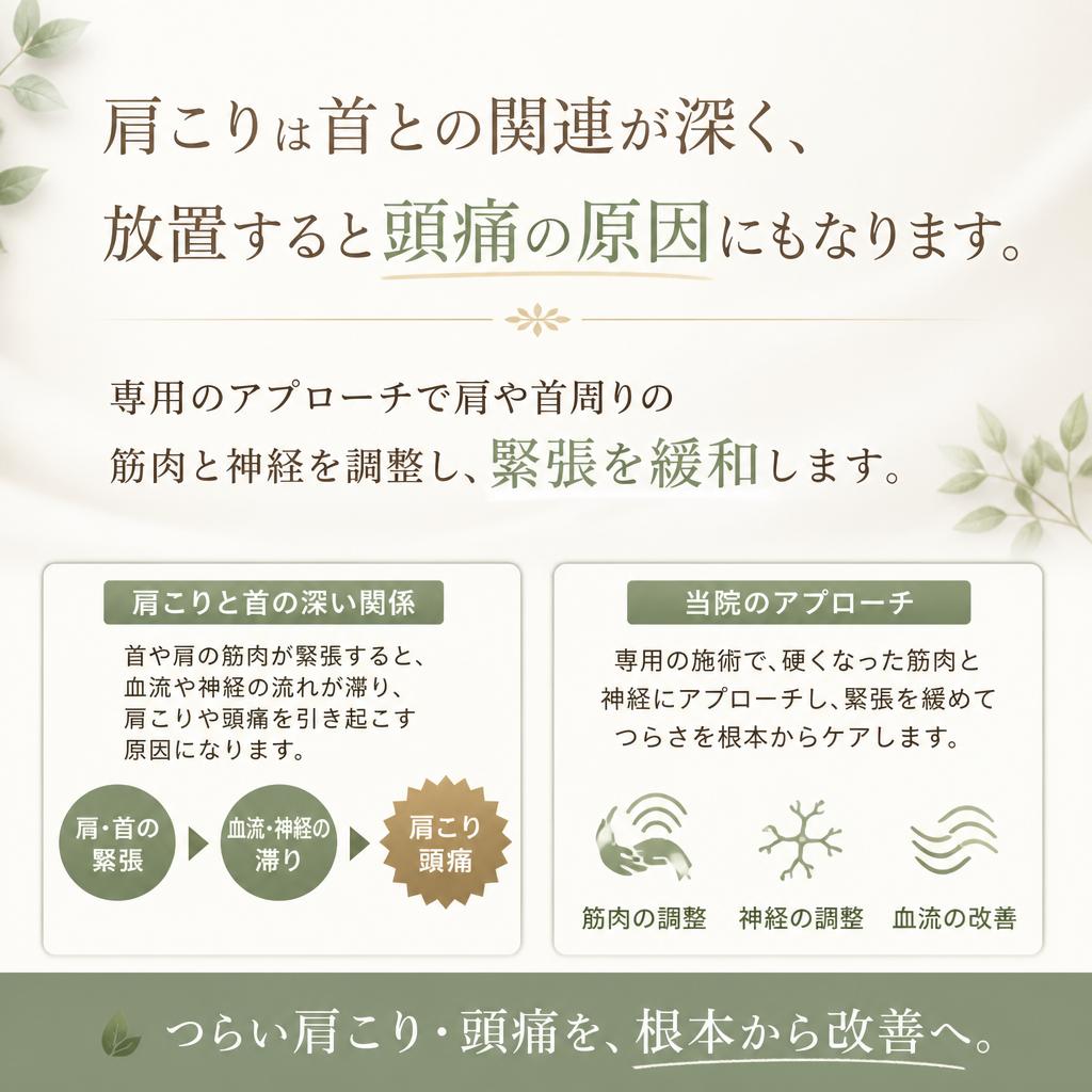 肩こり解消・頭痛対策
