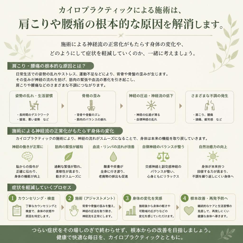 正しいカイロプラクティックの効果