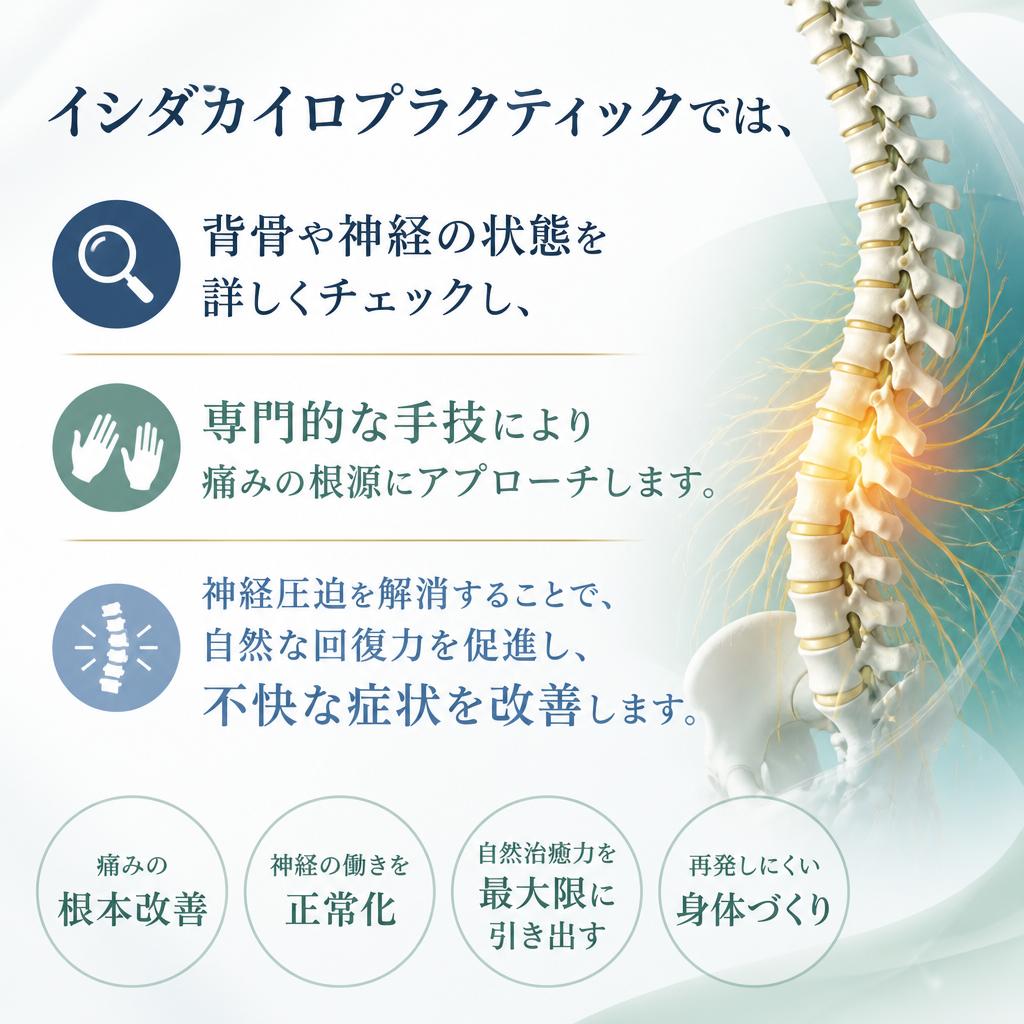 カイロプラクティックでのアプローチ