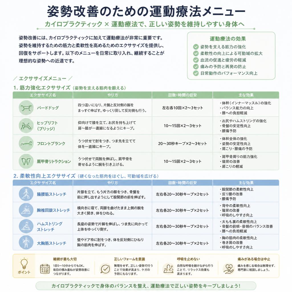 運動療法でのサポート