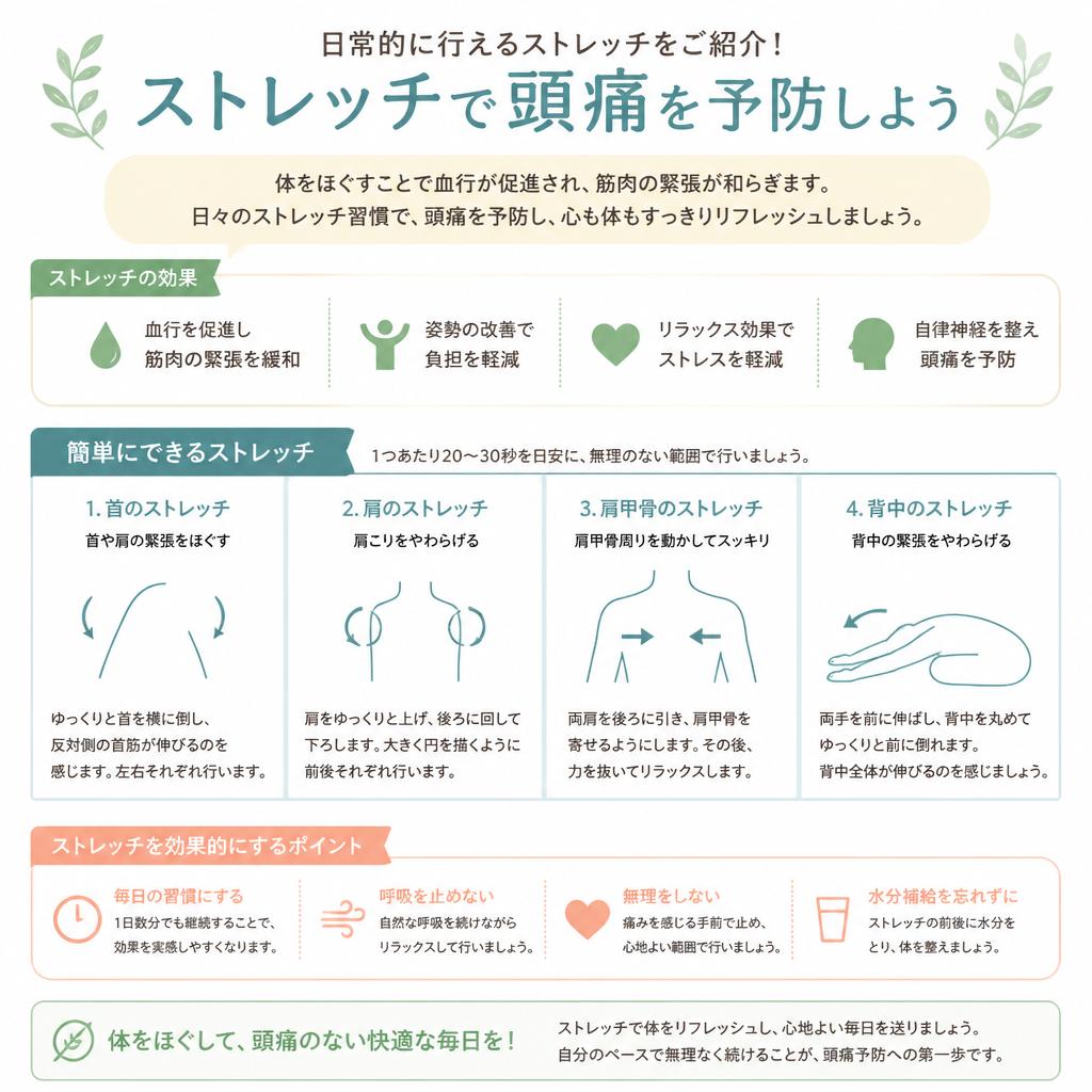 自宅でできるストレッチ