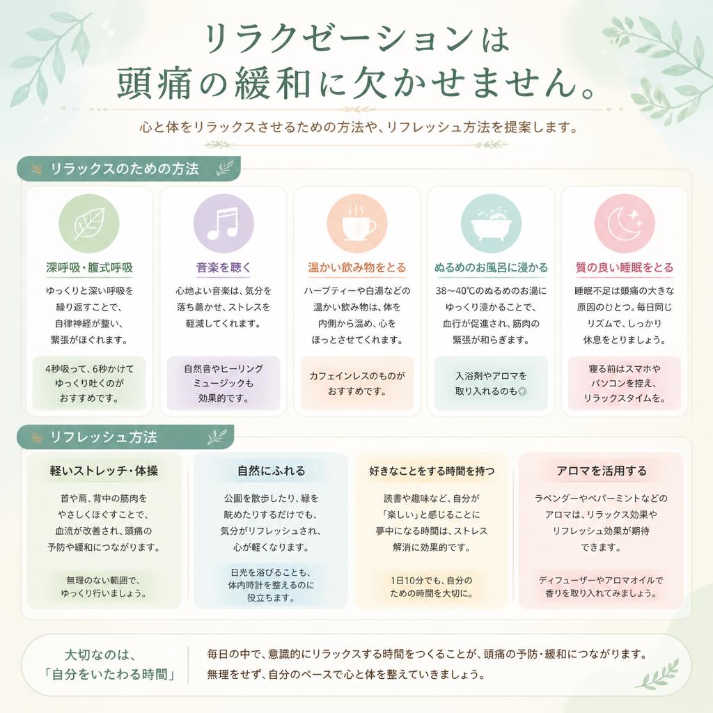 リラクゼーションの重要性