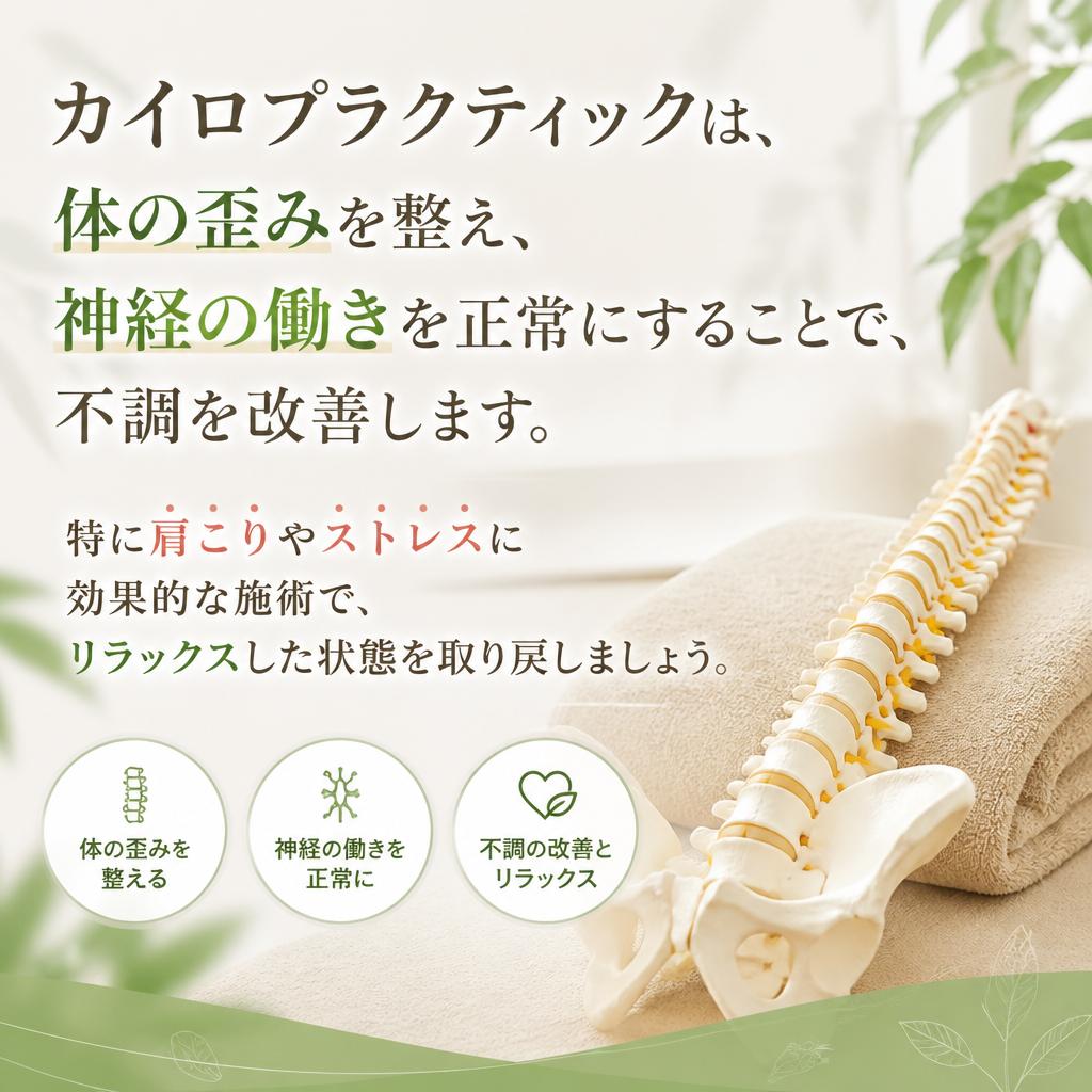 2. カイロプラクティックによる根本的なアプローチ