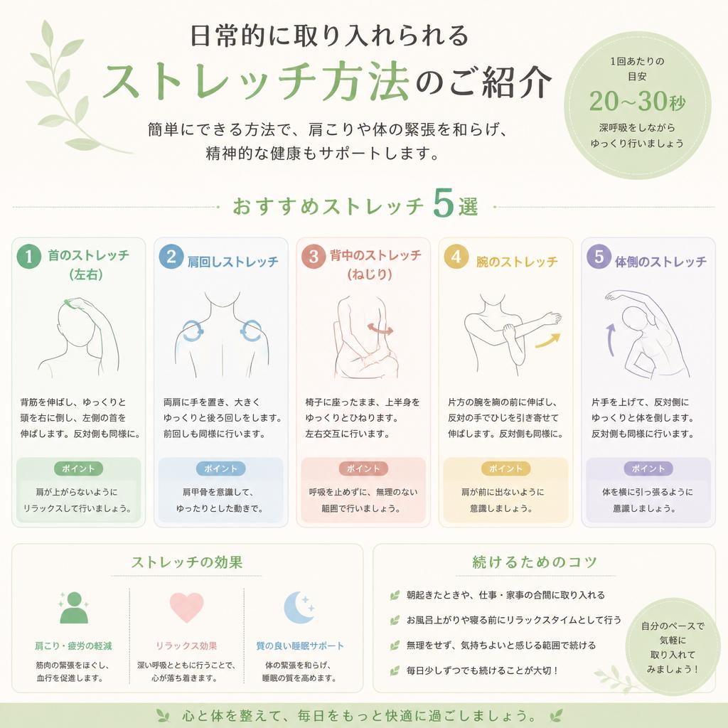3. ストレッチで心身のバランスを整える