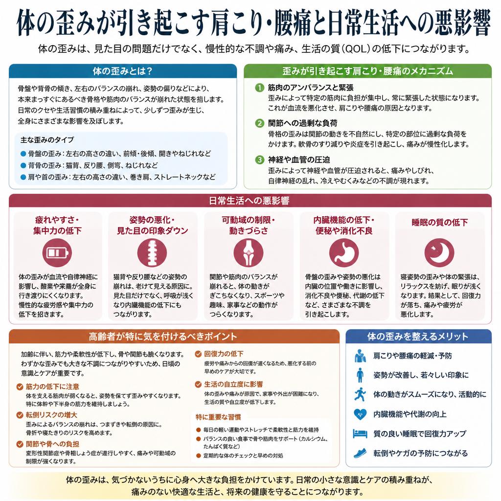 2. 体の歪みがもたらす影響