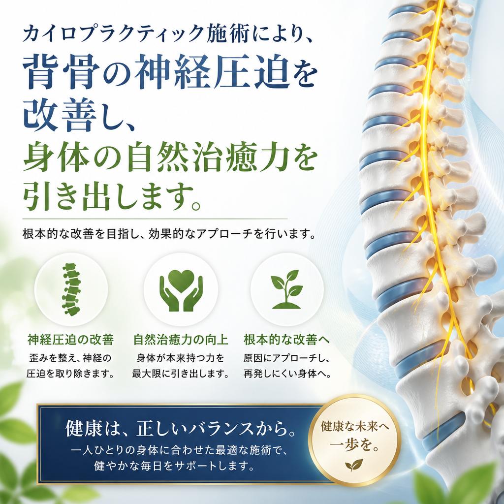神経の働きを正常化する施術