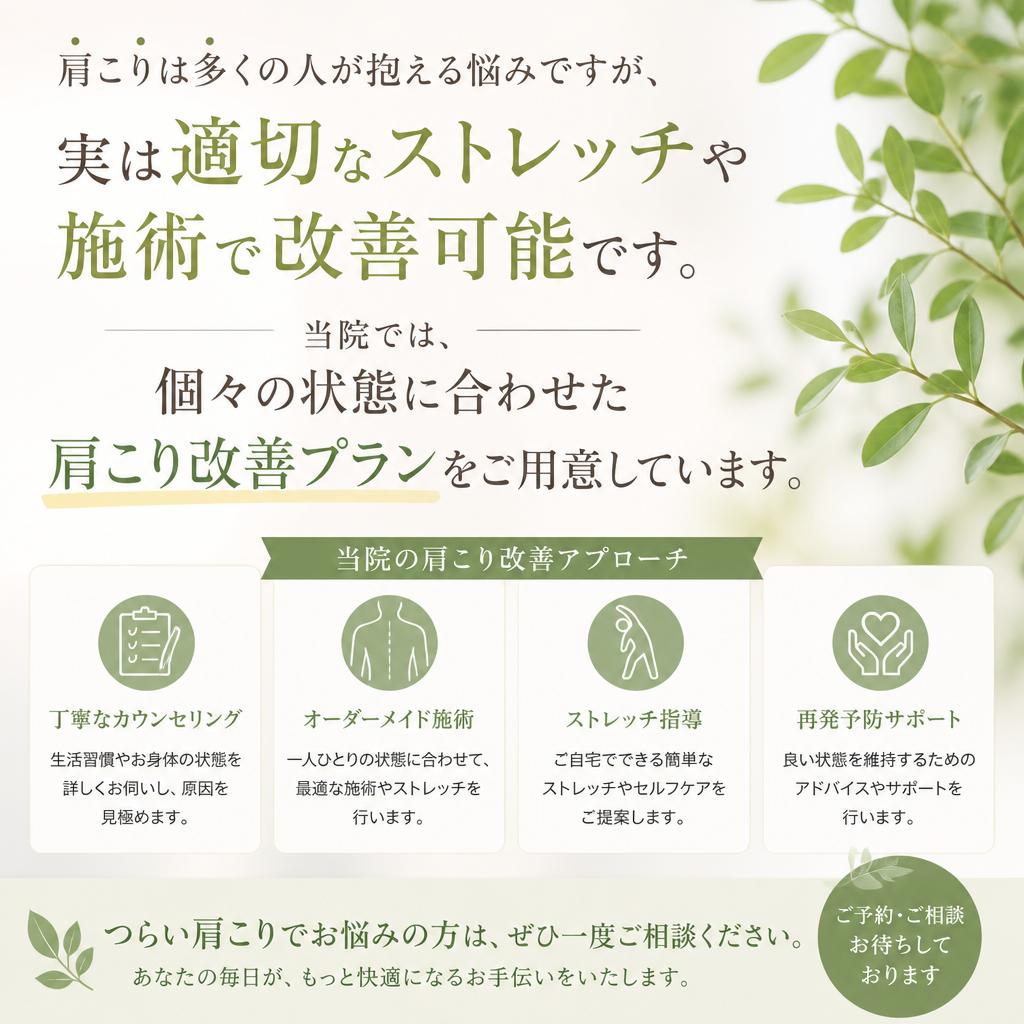 肩こりの改善方法