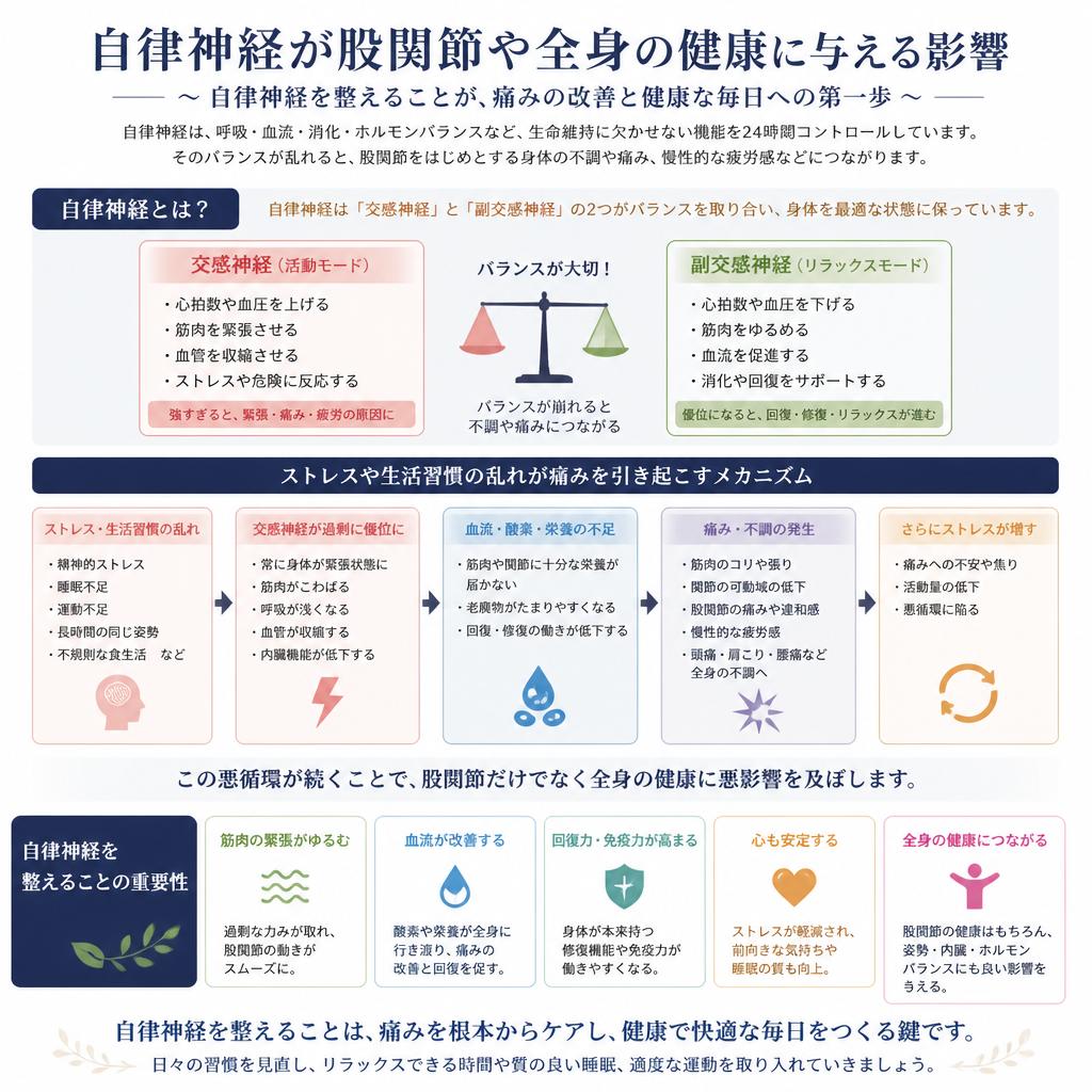 2. 自律神経と股関節痛の関係